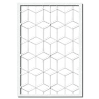 Airbrush Schablone für Hexagon Effekt - Perfekte Vorlage für Tattoo und Graffiti.