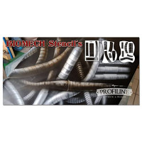 Bio Mech Schablone Set für Kunst, Graffiti und Tattoos.