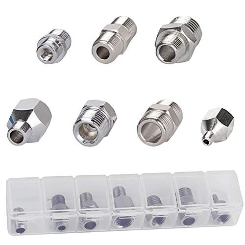 Fengda Airbrush Adapter 7PCS Schlauchadaptersatz Airbrush Gewinde Stecker for Connect Airbrush and a